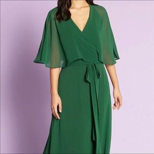 Maxi green dress